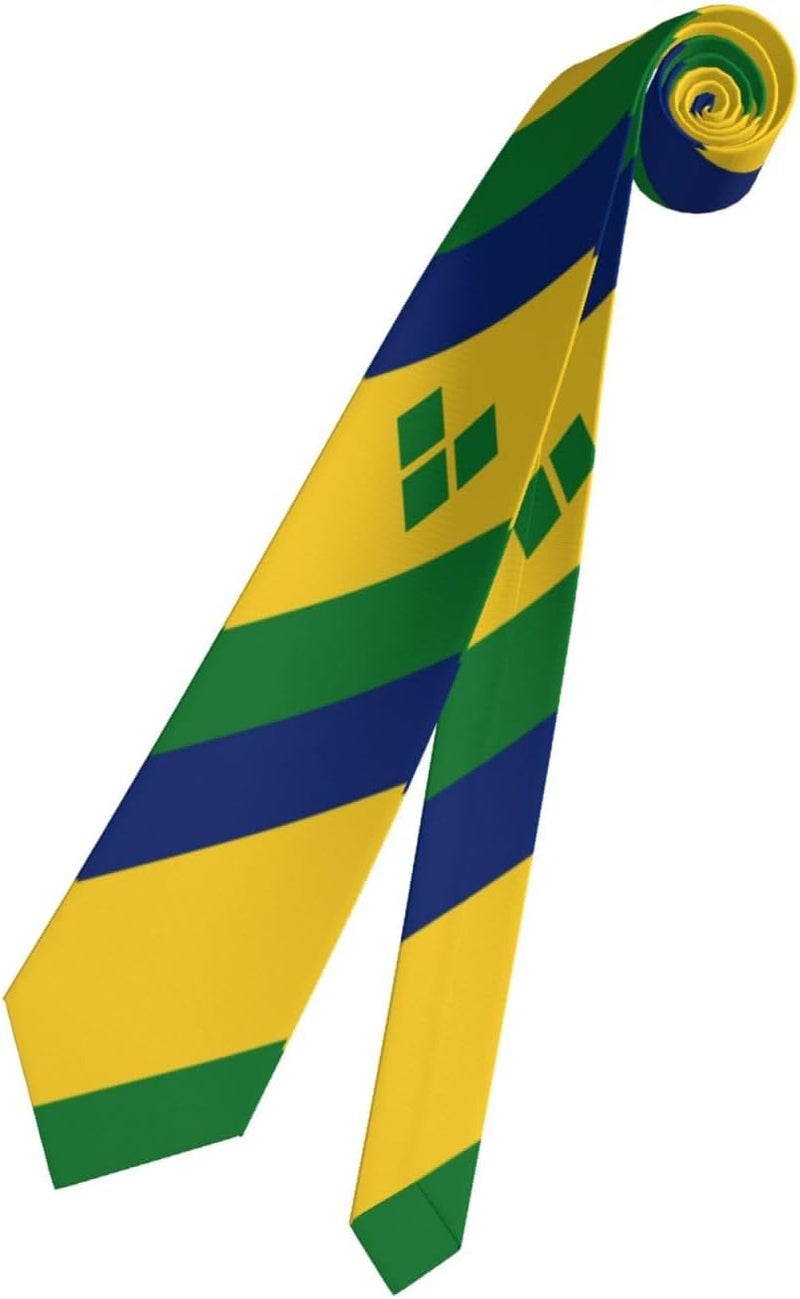 AKMCBSH National Flags Tie Comfortable Soft Novelty Necktie Unisex for Weddings Party Birthday Gift - Image 2